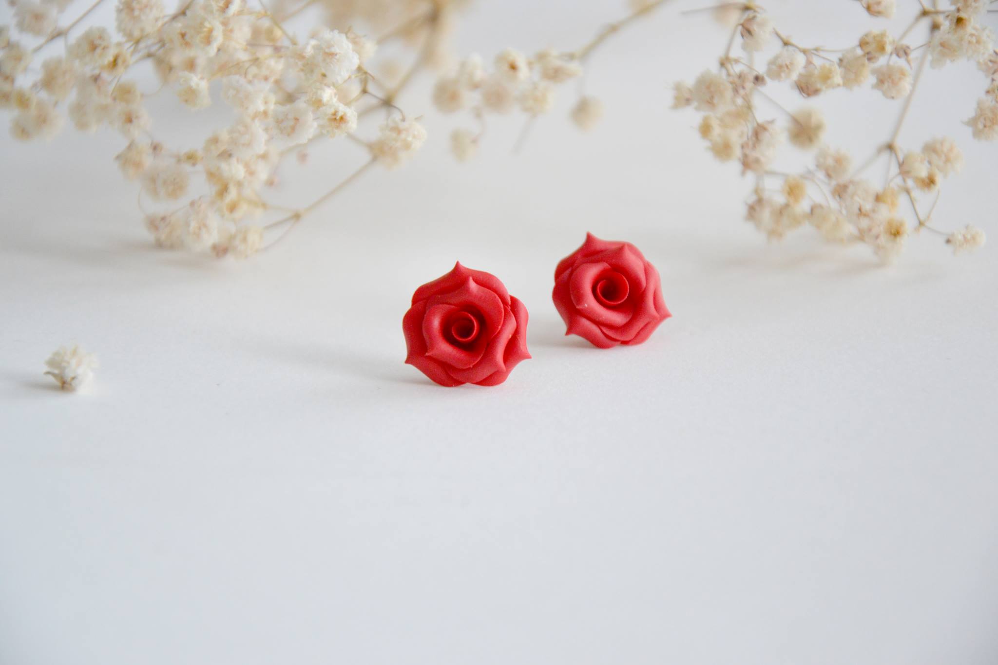 Polymer Clay Valentine's Day Shell Drop Earrings - Approxim (251102)