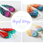 Angel Wings | Polymer Clay Earrings Step by Step Tutorial