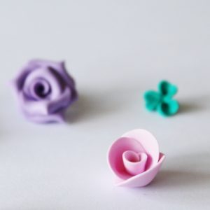 how to make polymer clay roses