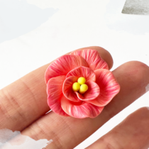 peony flower polymer clay tutorial